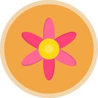 Amaryllis Flat Multi Circle Icon vector