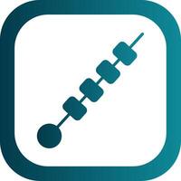 Tikka Glyph Gradient Corner Icon vector