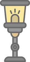 Lamp Line Filled Light Icon vector