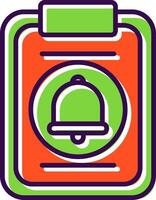 Clipboard filled Design Icon vector