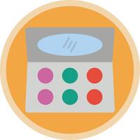 Contour Flat Multi Circle Icon vector