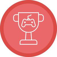 Trophy Line Multi Circle Icon vector