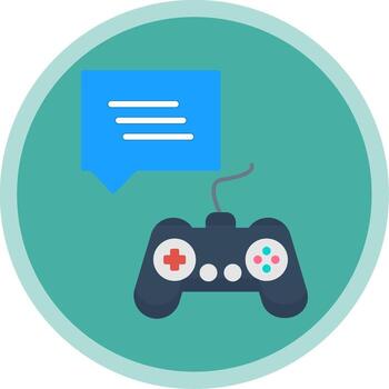 Chat Flat Multi Circle Icon vector