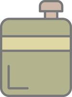 Flask Line Filled Light Icon vector