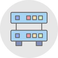 Data Quality Line Filled Light Icon vector