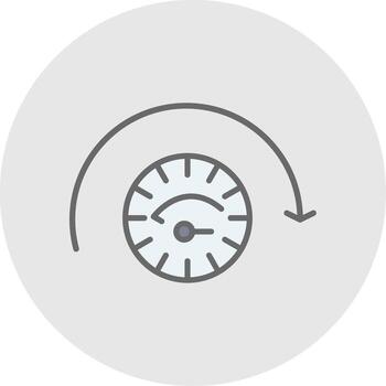 Performnce Line Filled Light Icon vector