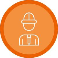 Architect Line Multi Circle Icon vector