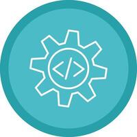 Configuration Line Multi Circle Icon vector