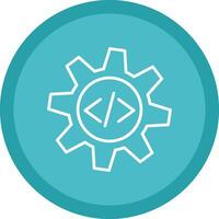 Configuration Line Multi Circle Icon vector