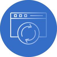 Page Loading Flat Bubble Icon vector