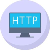 http Galleta plano burbuja icono vector