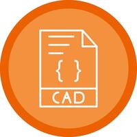 CAD Line Multi Circle Icon vector