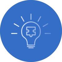 Solution Flat Bubble Icon vector