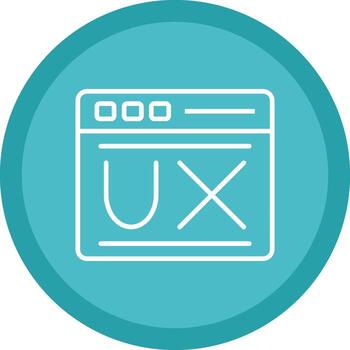User Experience Line Multi Circle Icon vector