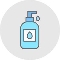 Liquid Soap Line Filled Light Icon vector