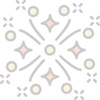 Firework Line Filled Light Icon vector