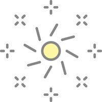 Lights Line Filled Light Icon vector