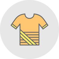 Shirt Line Filled Light Icon vector