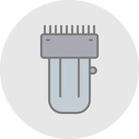 Trimmer Line Filled Light Icon vector