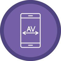 Kerning Line Multi Circle Icon vector