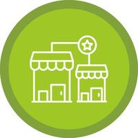 Franchise Line Multi Circle Icon vector