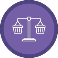 Commercial Law Line Multi Circle Icon vector