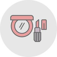 Cosmetic Line Filled Light Icon vector