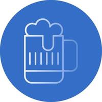 Beer Flat Bubble Icon vector