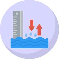 Sea Level Flat Bubble Icon vector