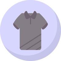 T Shirt Flat Bubble Icon vector