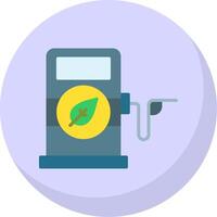 Biofuel Flat Bubble Icon vector