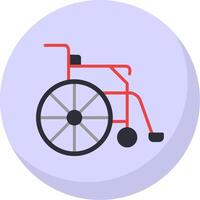 Disabled Flat Bubble Icon vector