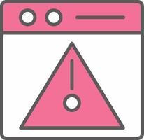 Error Line Filled Light Icon vector