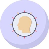 User Flat Bubble Icon vector