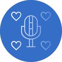 Love Flat Bubble Icon vector