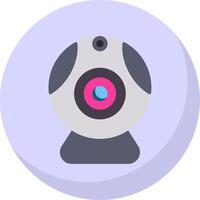 Web camera Flat Bubble Icon vector