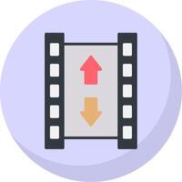 Roll Flat Bubble Icon vector