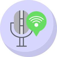 Connection Flat Bubble Icon vector