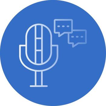 Chat Flat Bubble Icon vector