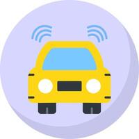 Car Flat Bubble Icon vector