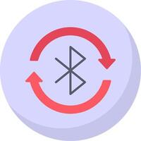 Bluetooth Flat Bubble Icon vector