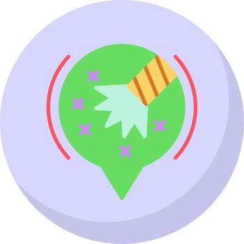 Magic Flat Bubble Icon vector