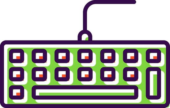 Keyboard filled Design Icon vector