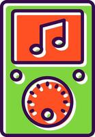 Music Player filled Design Icon vector