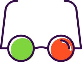 Reading Glasses filled Design Icon vector