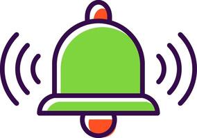 Bell filled Design Icon vector