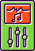 Music Player filled Design Icon vector