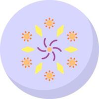 Firework Flat Bubble Icon vector