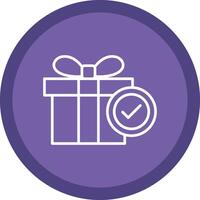 Present Line Multi Circle Icon vector