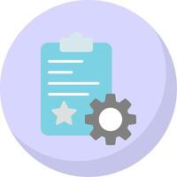 Quality Control Flat Bubble Icon vector